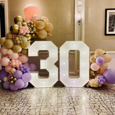 Light Up Numbers London | e20lights